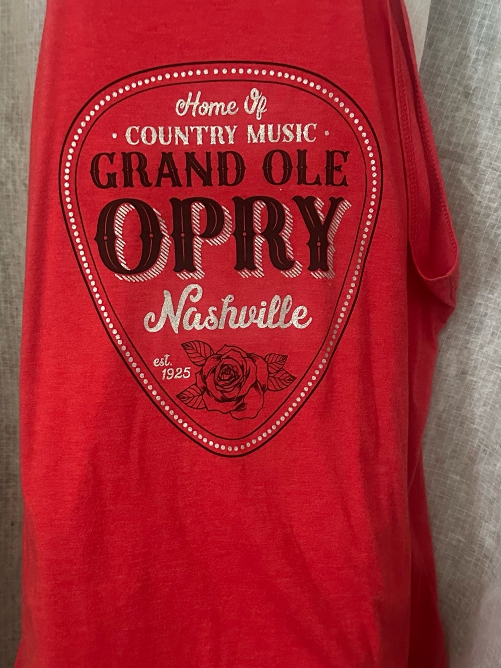 Grand Ole Opry Nashville Red Muscle Tee - Grand Ole Opry